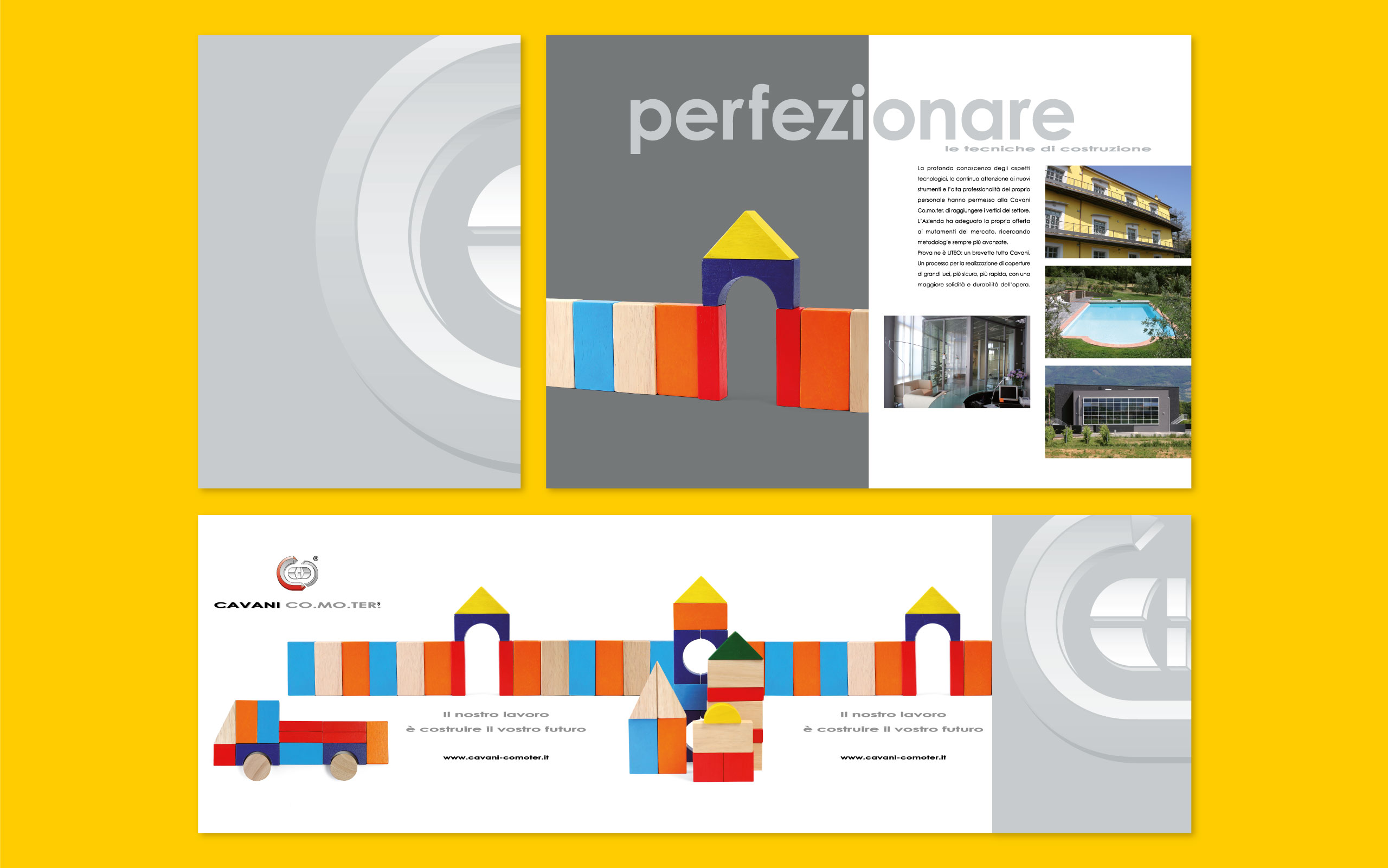 Stampa folder cantiere cavani CO.MO.TER costruzioni edili